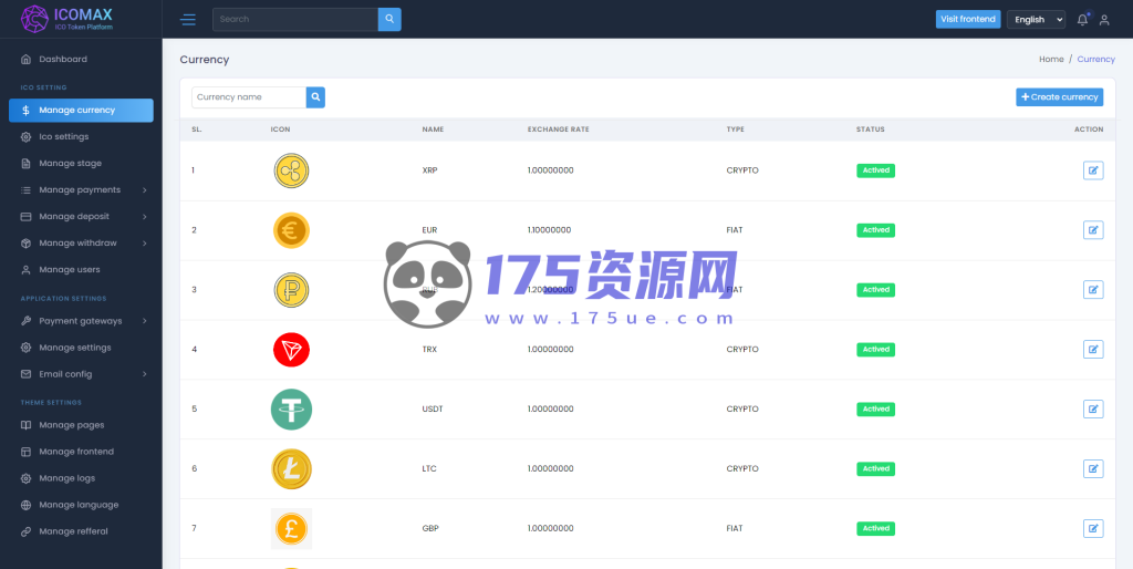 区块链虚拟币代币销售拍卖平台,加密货币全方位数字资产交易平台-175资源网 区块链虚拟币代币销售拍卖平台,加密货币全方位数字资产交易平台-175资源网